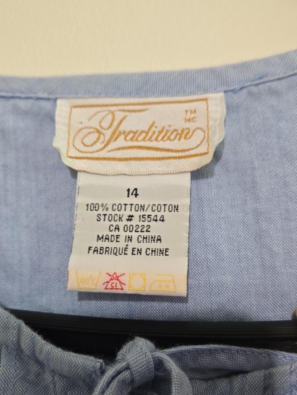 Vintage Embroidered Chambray Midi Dress - Picture 7 of 7